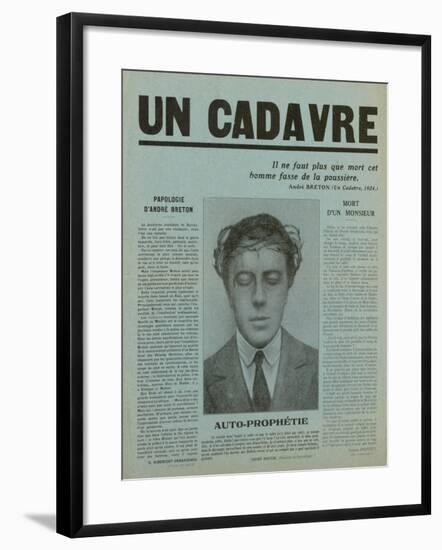 Special Print of 'Un Cadavre', 1930-null-Framed Giclee Print