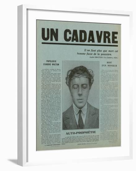 Special Print of 'Un Cadavre', 1930-null-Framed Giclee Print