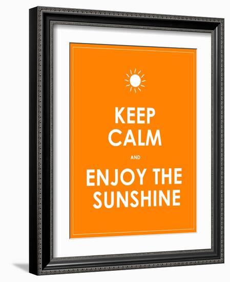 Special Summer Keep Calm Modern Motivational Background-place4design-Framed Art Print