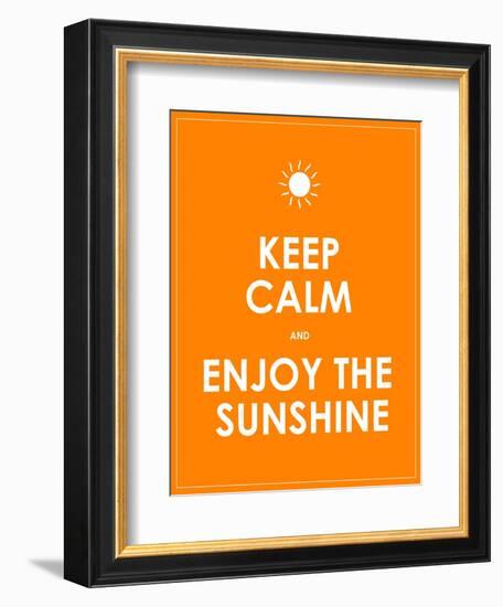 Special Summer Keep Calm Modern Motivational Background-place4design-Framed Premium Giclee Print