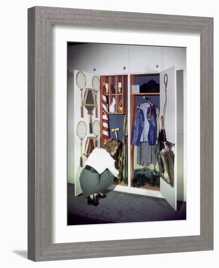 Specialized Closets Created by Architects George Nelson and Henry Wright, New York, NY 1945-Herbert Gehr-Framed Photographic Print