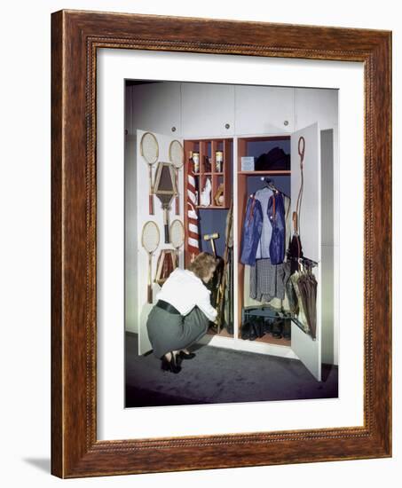 Specialized Closets Created by Architects George Nelson and Henry Wright, New York, NY 1945-Herbert Gehr-Framed Photographic Print