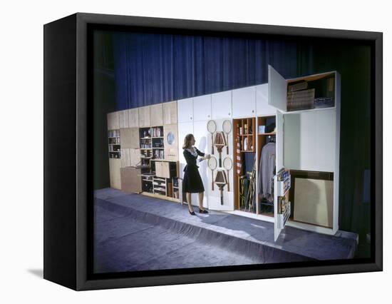 Specialized Closets Created by Architects George Nelson and Henry Wright, New York, NY 1945-Herbert Gehr-Framed Premier Image Canvas