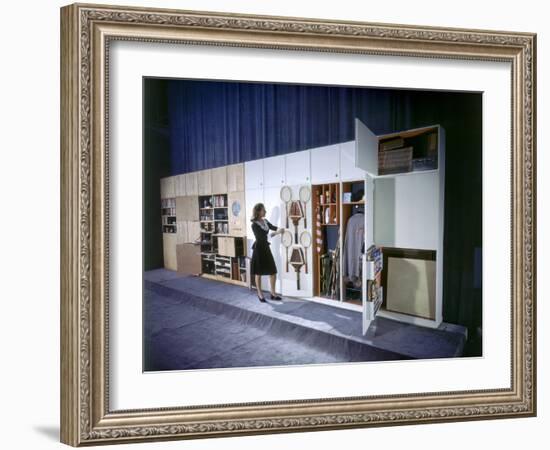 Specialized Closets Created by Architects George Nelson and Henry Wright, New York, NY 1945-Herbert Gehr-Framed Photographic Print