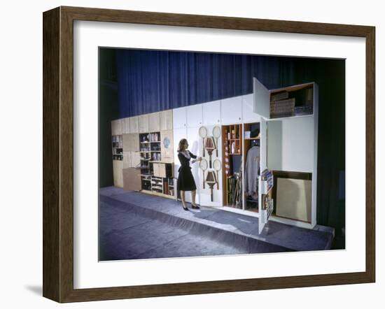 Specialized Closets Created by Architects George Nelson and Henry Wright, New York, NY 1945-Herbert Gehr-Framed Photographic Print