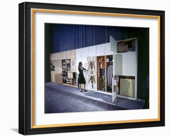Specialized Closets Created by Architects George Nelson and Henry Wright, New York, NY 1945-Herbert Gehr-Framed Photographic Print