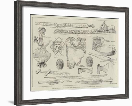 Specimens from the Scandinavian Exhibition, at the Royal Archaeological Institute-null-Framed Giclee Print