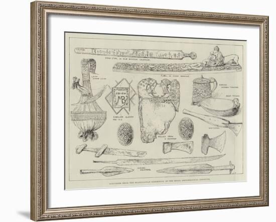 Specimens from the Scandinavian Exhibition, at the Royal Archaeological Institute-null-Framed Giclee Print