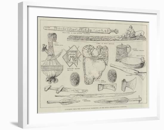 Specimens from the Scandinavian Exhibition, at the Royal Archaeological Institute-null-Framed Giclee Print