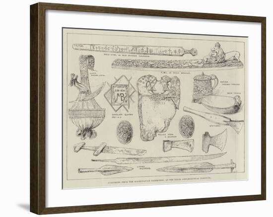 Specimens from the Scandinavian Exhibition, at the Royal Archaeological Institute-null-Framed Giclee Print