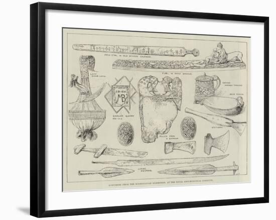 Specimens from the Scandinavian Exhibition, at the Royal Archaeological Institute-null-Framed Giclee Print