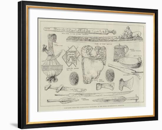 Specimens from the Scandinavian Exhibition, at the Royal Archaeological Institute-null-Framed Giclee Print