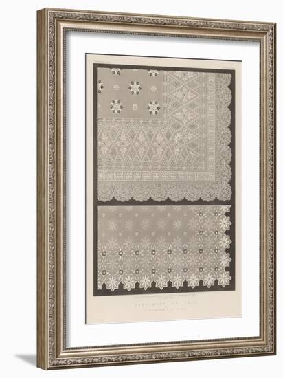 Specimens of Lace by B Rittmeyer and Co, St Gall-null-Framed Giclee Print