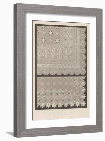 Specimens of Lace by B Rittmeyer and Co, St Gall-null-Framed Giclee Print