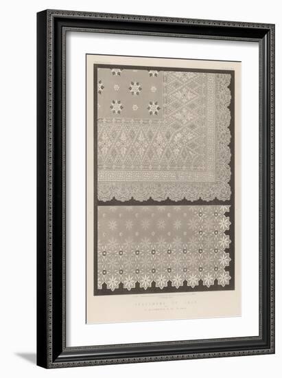 Specimens of Lace by B Rittmeyer and Co, St Gall-null-Framed Giclee Print