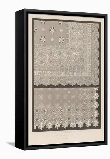 Specimens of Lace by B Rittmeyer and Co, St Gall-null-Framed Premier Image Canvas