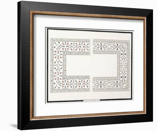 Specimens of the Mosaics, from the Tomb of the Emperor, C. 1815 (Pencil, Pen, Ink, W/C)-null-Framed Giclee Print