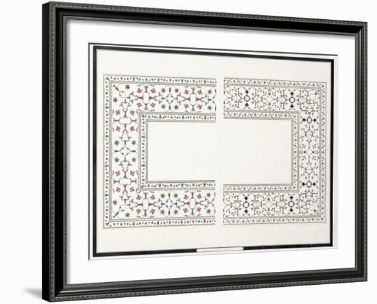 Specimens of the Mosaics, from the Tomb of the Emperor, C. 1815 (Pencil, Pen, Ink, W/C)-null-Framed Giclee Print