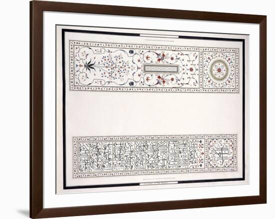 Specimens of the Mosaics, from the Tomb of the Emperor, C. 1815 (Pencil, Pen, Ink, W/C)-null-Framed Giclee Print