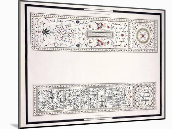 Specimens of the Mosaics, from the Tomb of the Emperor, C. 1815 (Pencil, Pen, Ink, W/C)-null-Mounted Giclee Print