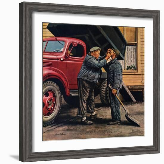 "Speck of Coal," October 18, 1947-Stevan Dohanos-Framed Giclee Print