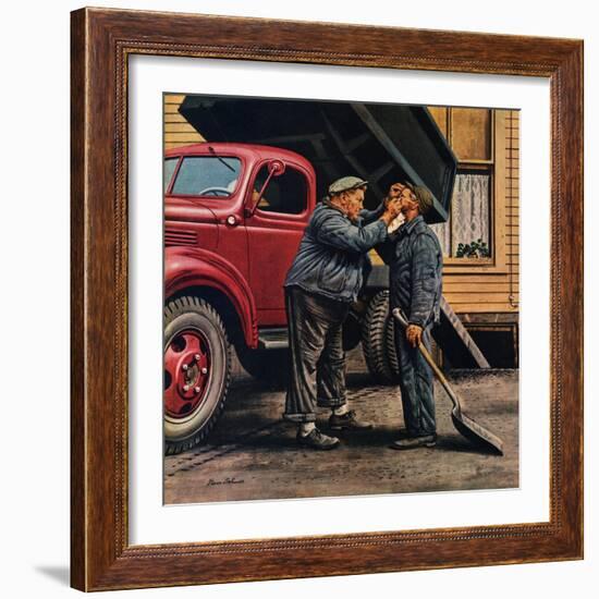 "Speck of Coal," October 18, 1947-Stevan Dohanos-Framed Giclee Print