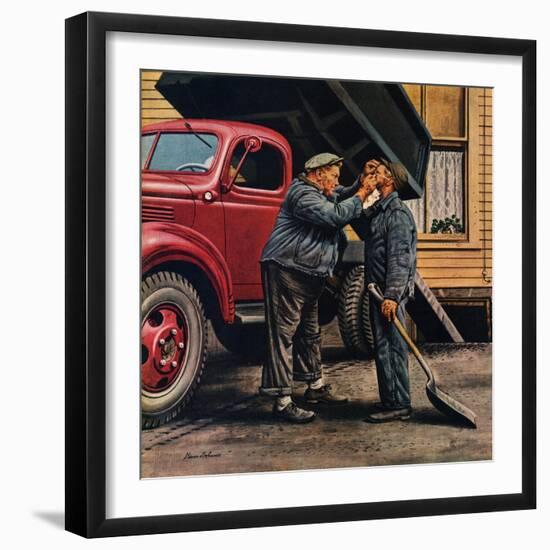 "Speck of Coal," October 18, 1947-Stevan Dohanos-Framed Giclee Print