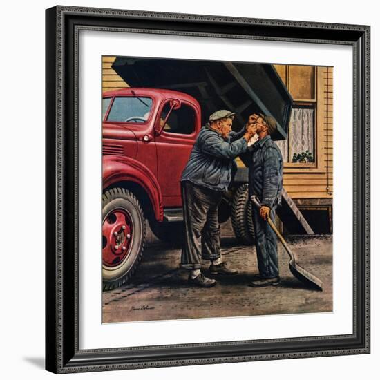 "Speck of Coal," October 18, 1947-Stevan Dohanos-Framed Giclee Print