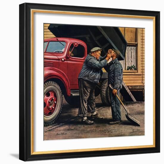 "Speck of Coal," October 18, 1947-Stevan Dohanos-Framed Giclee Print