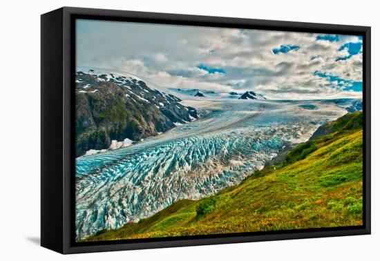 Spectacular Exit Glacier, Kenai Fjords National Park, Seward, Alaska-Mark A Johnson-Framed Premier Image Canvas