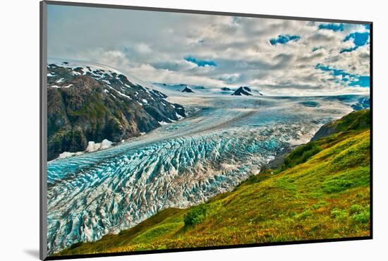 Spectacular Exit Glacier, Kenai Fjords National Park, Seward, Alaska-Mark A Johnson-Mounted Photographic Print