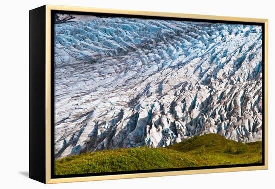 Spectacular Exit Glacier, Kenai Fjords National Park, Seward, Alaska-Mark A Johnson-Framed Premier Image Canvas