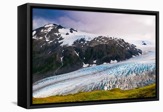 Spectacular Exit Glacier, Kenai Fjords National Park, Seward, Alaska-Mark A Johnson-Framed Premier Image Canvas