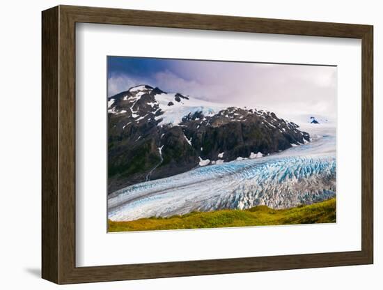 Spectacular Exit Glacier, Kenai Fjords National Park, Seward, Alaska-Mark A Johnson-Framed Photographic Print