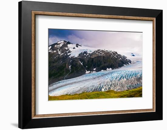 Spectacular Exit Glacier, Kenai Fjords National Park, Seward, Alaska-Mark A Johnson-Framed Photographic Print