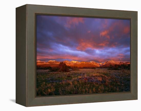 Spectacular Light on the Rocky Mountain Front at Blackleaf Canyon, Montana, USA-Chuck Haney-Framed Premier Image Canvas