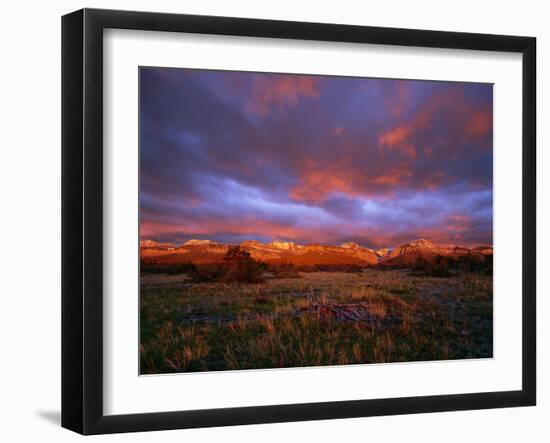 Spectacular Light on the Rocky Mountain Front at Blackleaf Canyon, Montana, USA-Chuck Haney-Framed Photographic Print