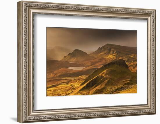 Spectacular Light over the Trotternish Range from the Quiraing in the Isle of Skye, Scotland-Adam Burton-Framed Photographic Print