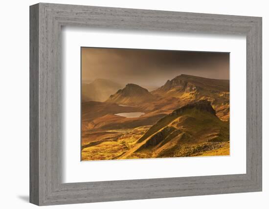 Spectacular Light over the Trotternish Range from the Quiraing in the Isle of Skye, Scotland-Adam Burton-Framed Photographic Print