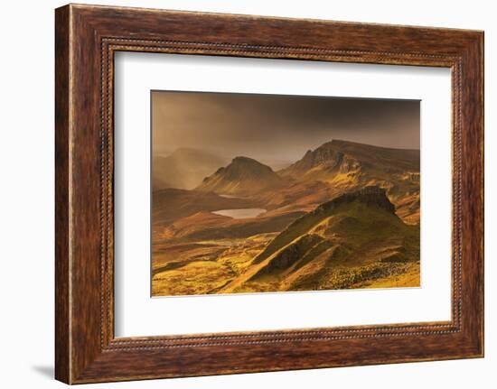 Spectacular Light over the Trotternish Range from the Quiraing in the Isle of Skye, Scotland-Adam Burton-Framed Photographic Print