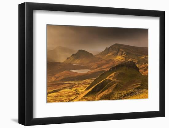 Spectacular Light over the Trotternish Range from the Quiraing in the Isle of Skye, Scotland-Adam Burton-Framed Photographic Print