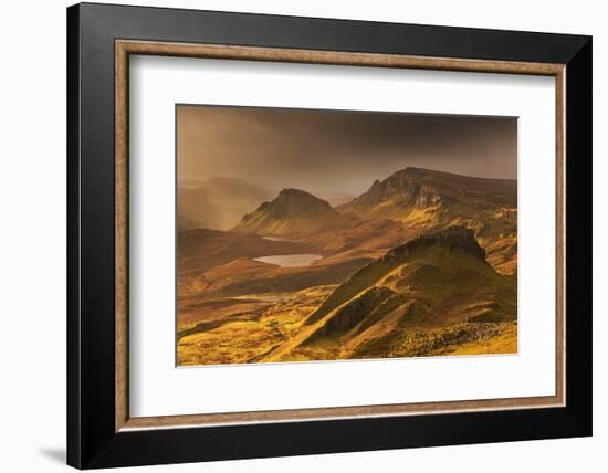 Spectacular Light over the Trotternish Range from the Quiraing in the Isle of Skye, Scotland-Adam Burton-Framed Photographic Print