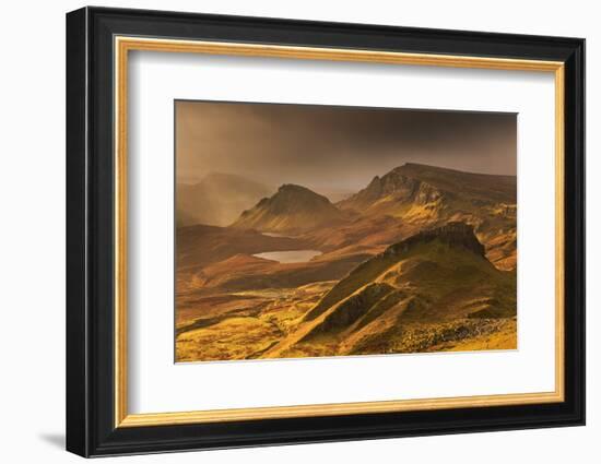 Spectacular Light over the Trotternish Range from the Quiraing in the Isle of Skye, Scotland-Adam Burton-Framed Photographic Print