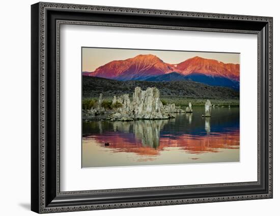 Spectacular Mono Lake in the shadow of the Eastern Sierras.-Jerry Ginsberg-Framed Photographic Print