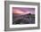 Spectacular Pink Sunrise Above Belstone Tor, Dartmoor, Devon, England. Winter-Adam Burton-Framed Photographic Print