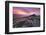 Spectacular Pink Sunrise Above Belstone Tor, Dartmoor, Devon, England. Winter-Adam Burton-Framed Photographic Print