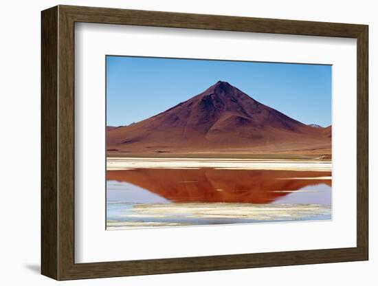 Spectacular view of Laguna Colorada, Reserva Eduardo Avaroa, Bolivian desert, Bolivia-Anthony Asael-Framed Photographic Print