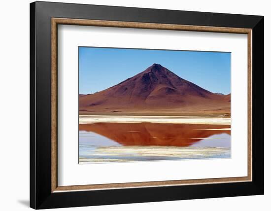 Spectacular view of Laguna Colorada, Reserva Eduardo Avaroa, Bolivian desert, Bolivia-Anthony Asael-Framed Photographic Print