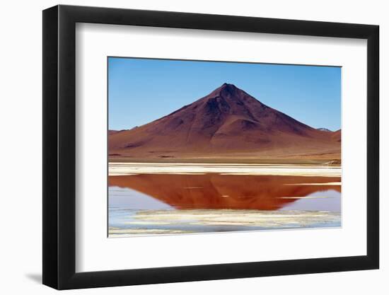 Spectacular view of Laguna Colorada, Reserva Eduardo Avaroa, Bolivian desert, Bolivia-Anthony Asael-Framed Photographic Print