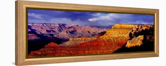 Spectators at the Grand Canyon, Grand Canyon, Grand Canyon National Park, Arizona, USA-null-Framed Stretched Canvas